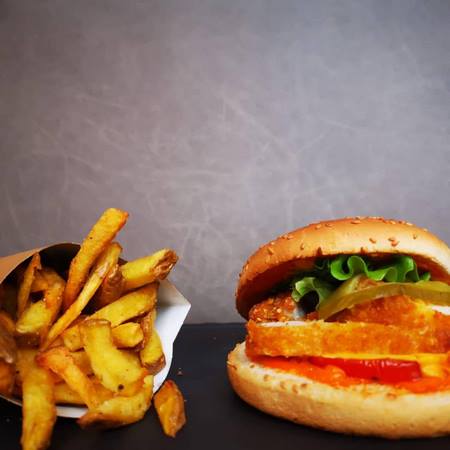 Burger poulet en click and collect a Montpellier