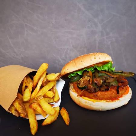 Burger vegan en click and collect a Montpellier
