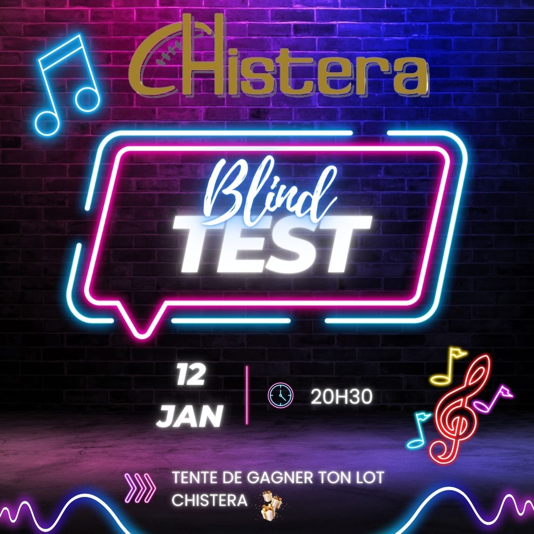 Blind test musical du 12 janvier a la Chistera Montpellier