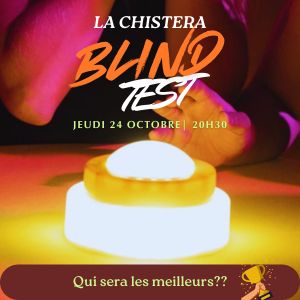 Blind test musical anime par emilie jeudi soir a la Chistera Montpellier dans une ambiance compétitive avec buzzers