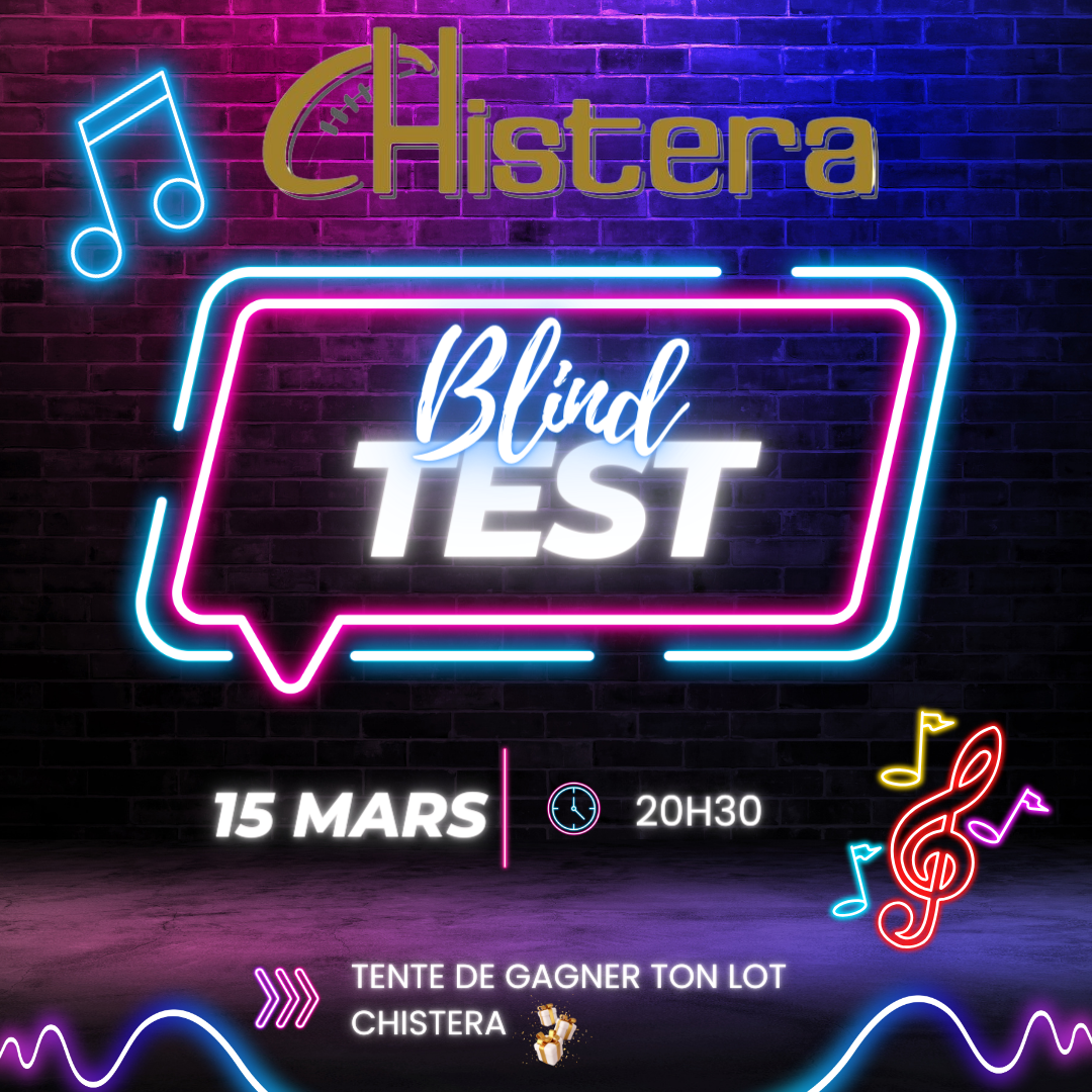 Blind test musical du vendredi 15 mars a la Chistera Montpellier