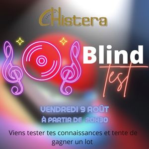 Blind test musical du vendredi 9 aout a la Chistera Montpellier