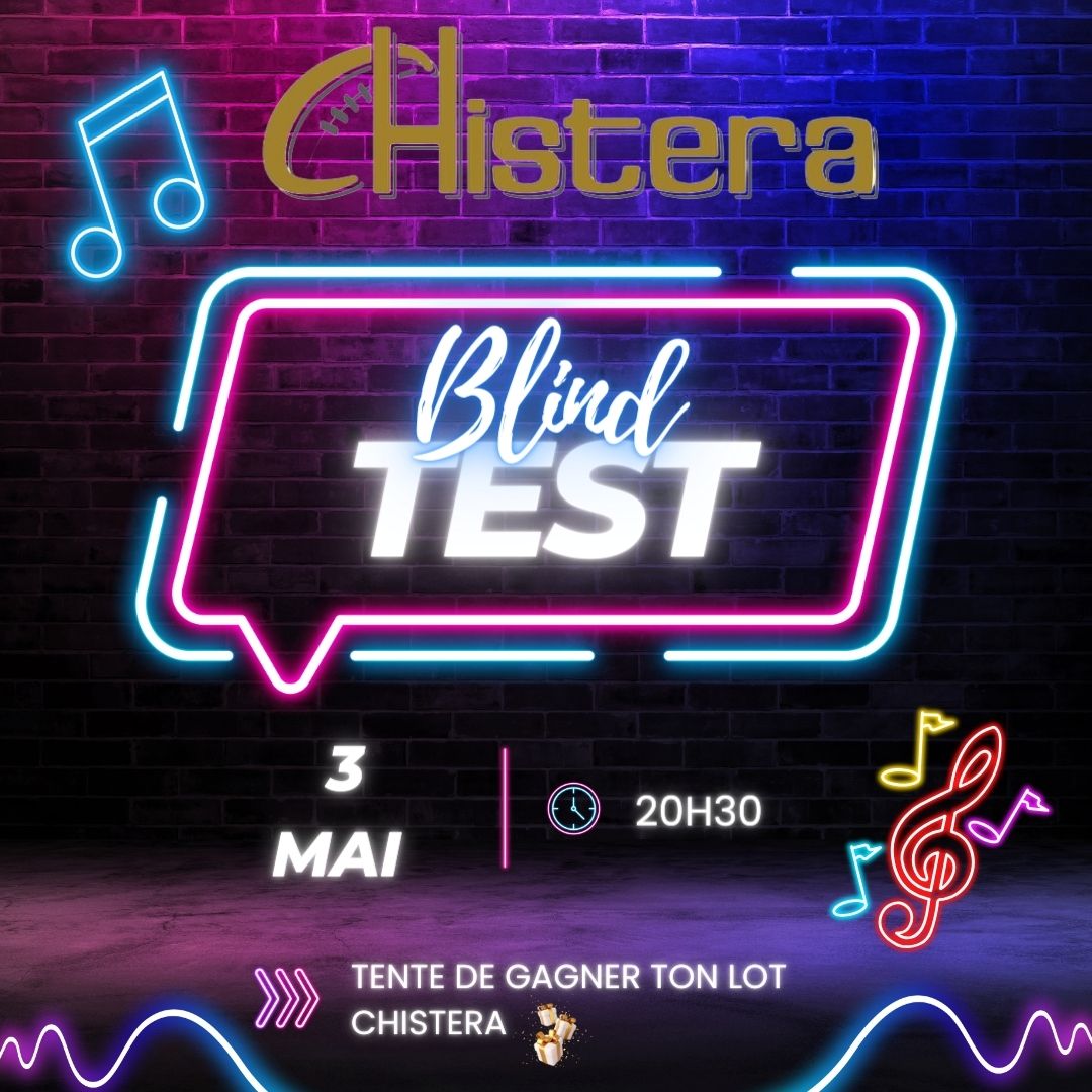 Blind test musical du vendredi 3 mai a la Chistera Montpellier