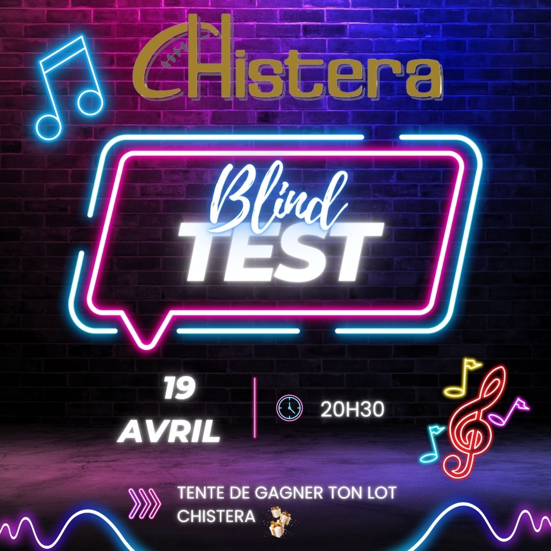 Blind test musical du vendredi 19 avril a la Chistera Montpellier
