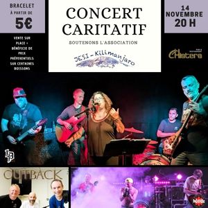 concert caritatif vendredi 14 novembre a la chistera montpellier avec 3 groupes de musique