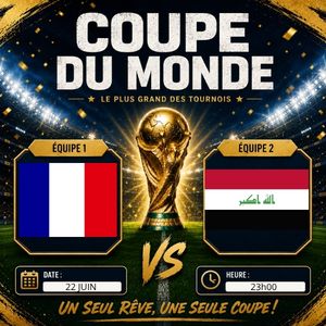 diffusion du match france vs irak match poule coupe du monde