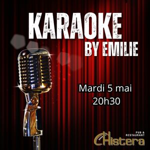 karaoke du mardi soir a la chistera montpellier dans une ambiance conviviale et un son de qualité scène ouverte a tous animé par emilie