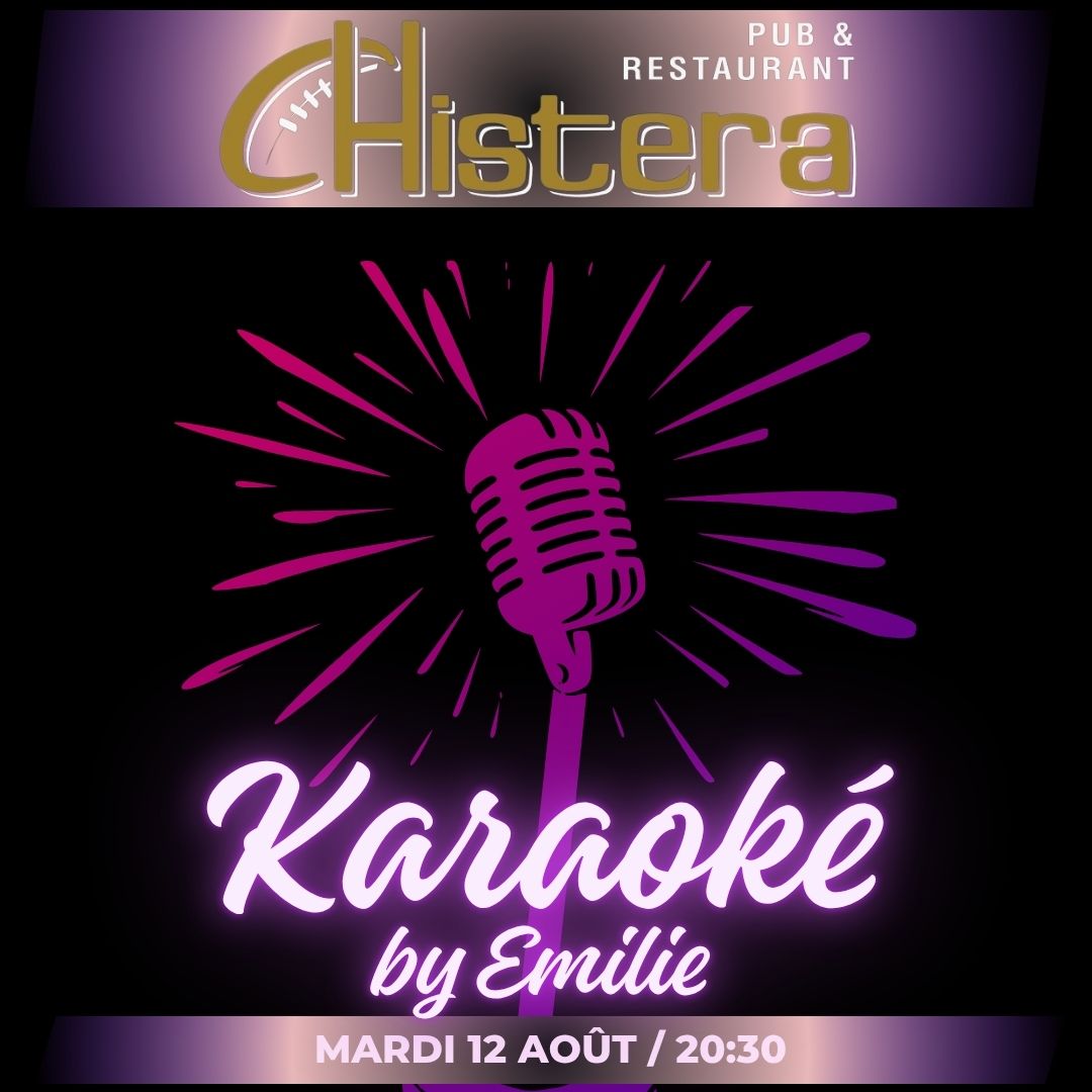 karaoke a la chistera montpellier mardi 12 août dans une ambiance conviviale et un son de qualité et scene ouverte a tous