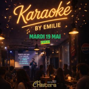 karaoke du mardi soir a la chistera montpellier dans une ambiance conviviale et un son de qualité scène ouverte a tous animé par emilie