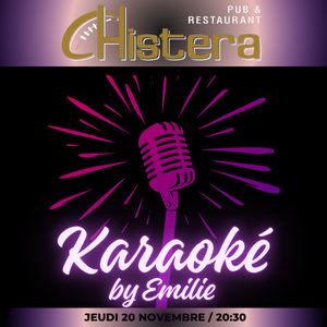 karaoke du jeudi a la chistera montpellier dans une ambiance conviviale et un son de qualité scène ouverte a tous animé par emilie
