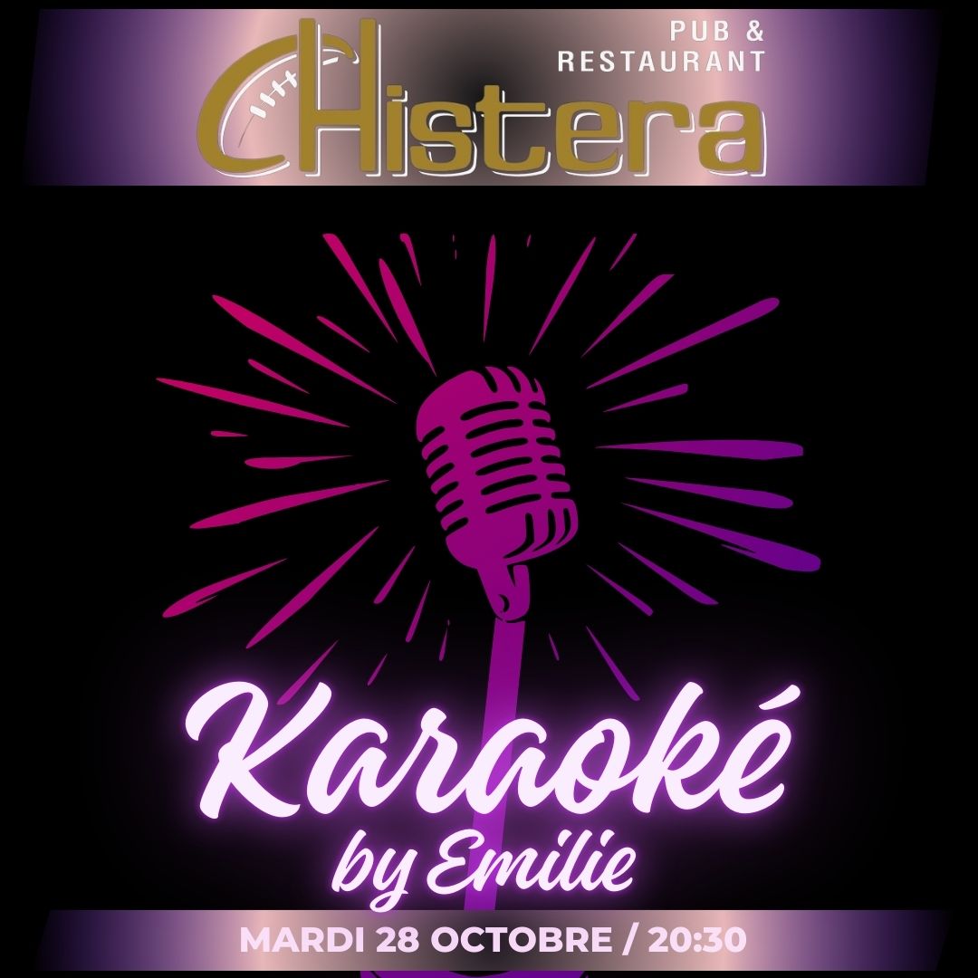 karaoke a la chistera montpellier mardi 28 octobre dans une ambiance conviviale et un son de qualité et scene ouverte a tous