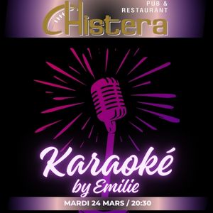 karaoke du mardi soir a la chistera montpellier dans une ambiance conviviale et un son de qualité scène ouverte a tous animé par emilie