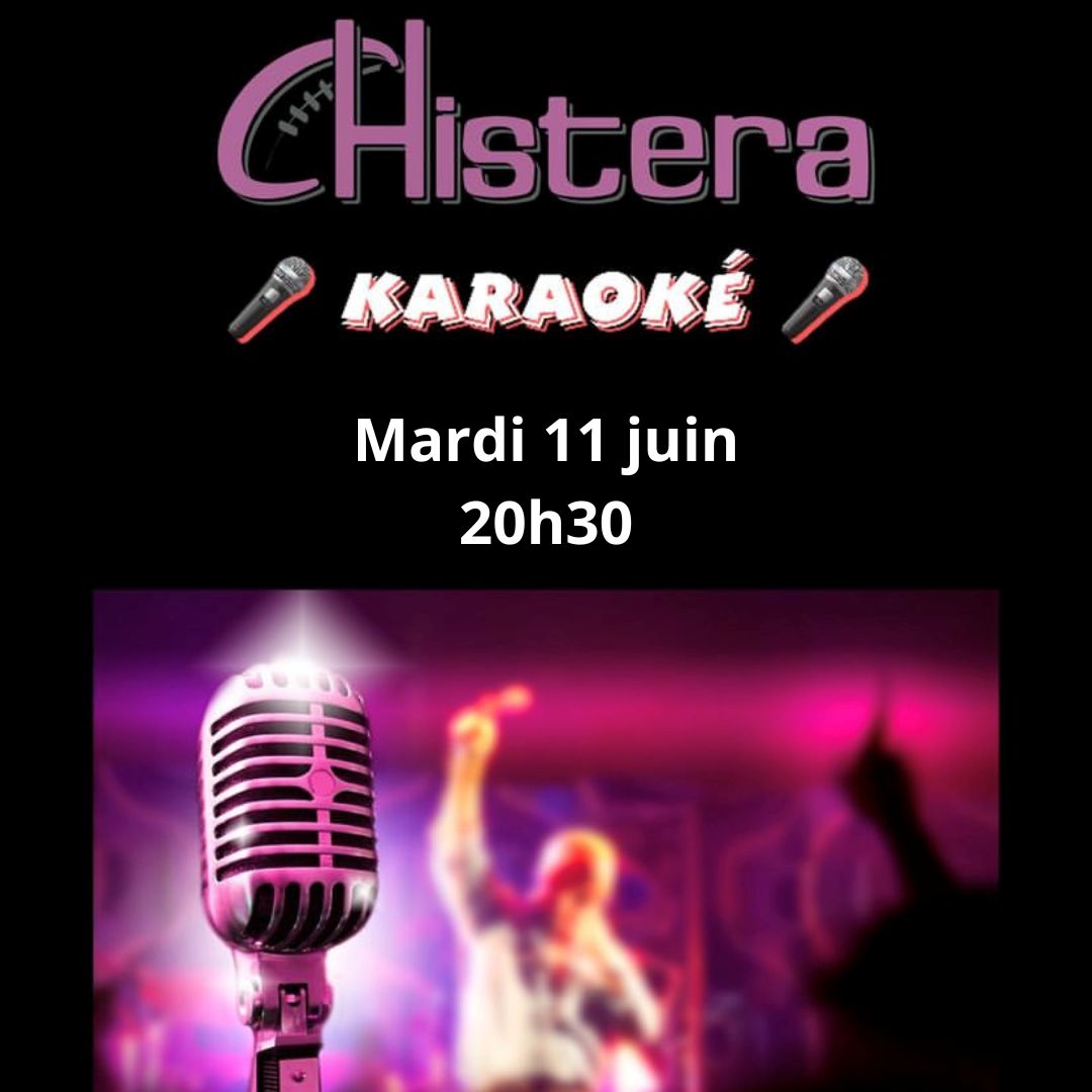 karaoke du mardi 11 juin au soir  a la Chistera Montpellier dans une ambiance chaleureuse et son de qualite