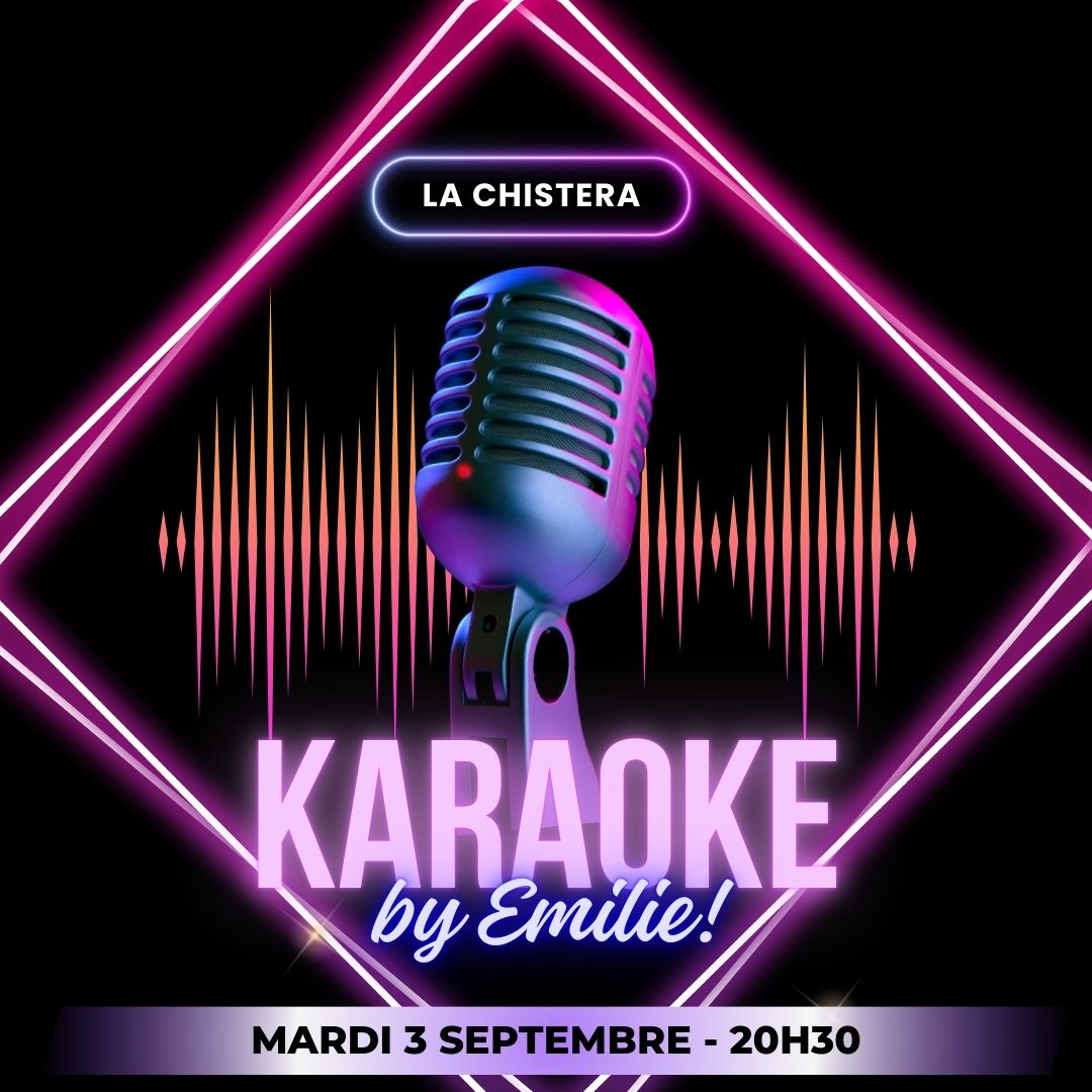 karaoke de la rentree mardi 3 septembre au soir  a la Chistera Montpellier dans une ambiance chaleureuse et son de qualite