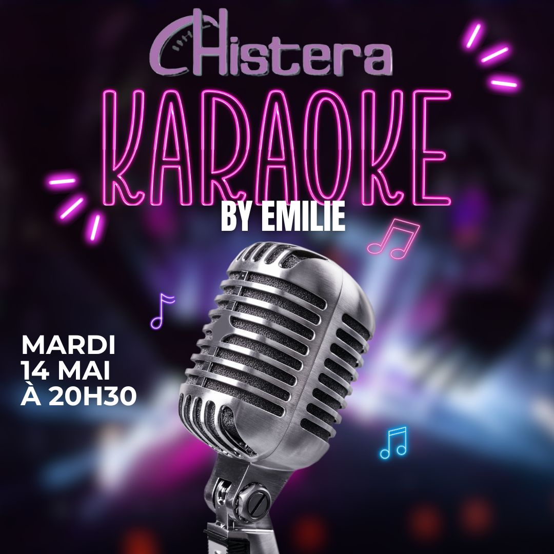 karaoke du mardi 14 mai au soir  a la Chistera Montpellier dans une ambiance chaleureuse et son de qualite