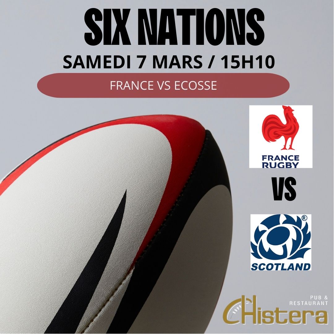 match des six nations avec le match france vs ecosse