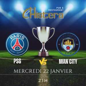 diffusion de la ligue des champions avec le match psg vs manchester city mercredi 22 janvier