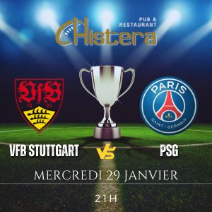 diffusion de la ligue des champions avec le match vfb stuttgart vs psg mercredi 29 janvier