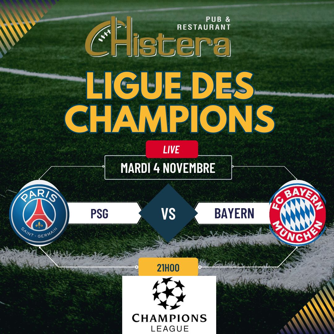 la chistera diffusera le match psg vs bayern munich