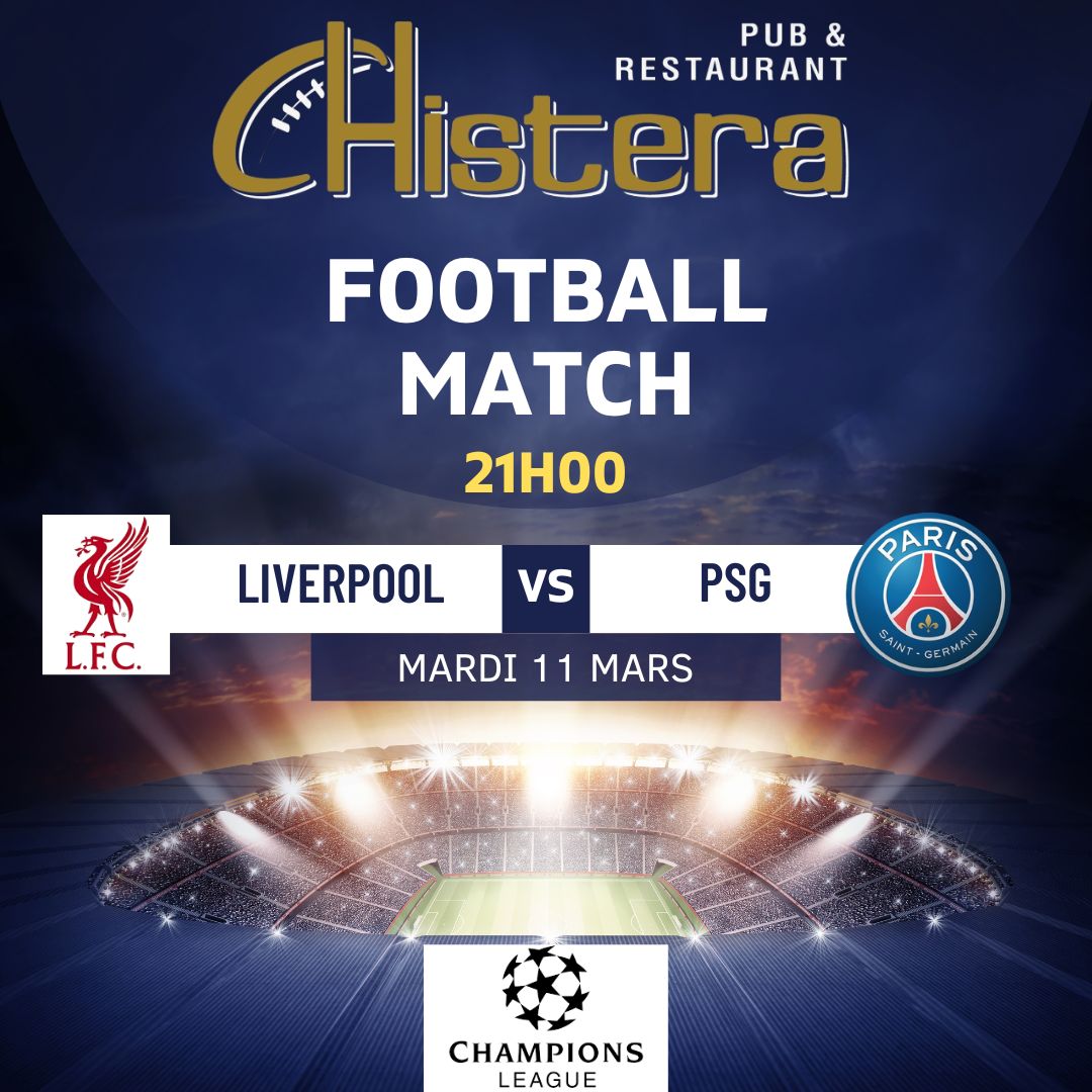 la chistera diffusera le match retour de ligue des champions avec le match liverpool vs psg