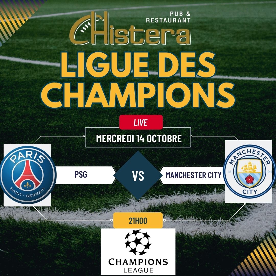 la chistera diffusera le match de ligue des champions psg vs manchester city