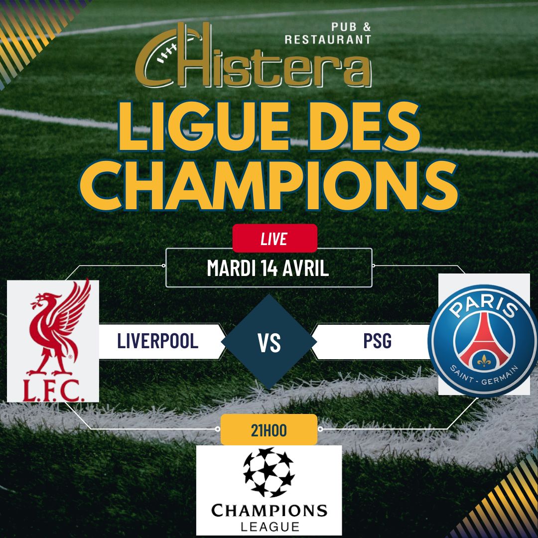 la chistera diffusera le match retour liverpool vs psg