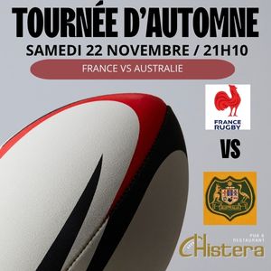 Match tournée d'automne avec la France vs Australie samedi 22 novembre