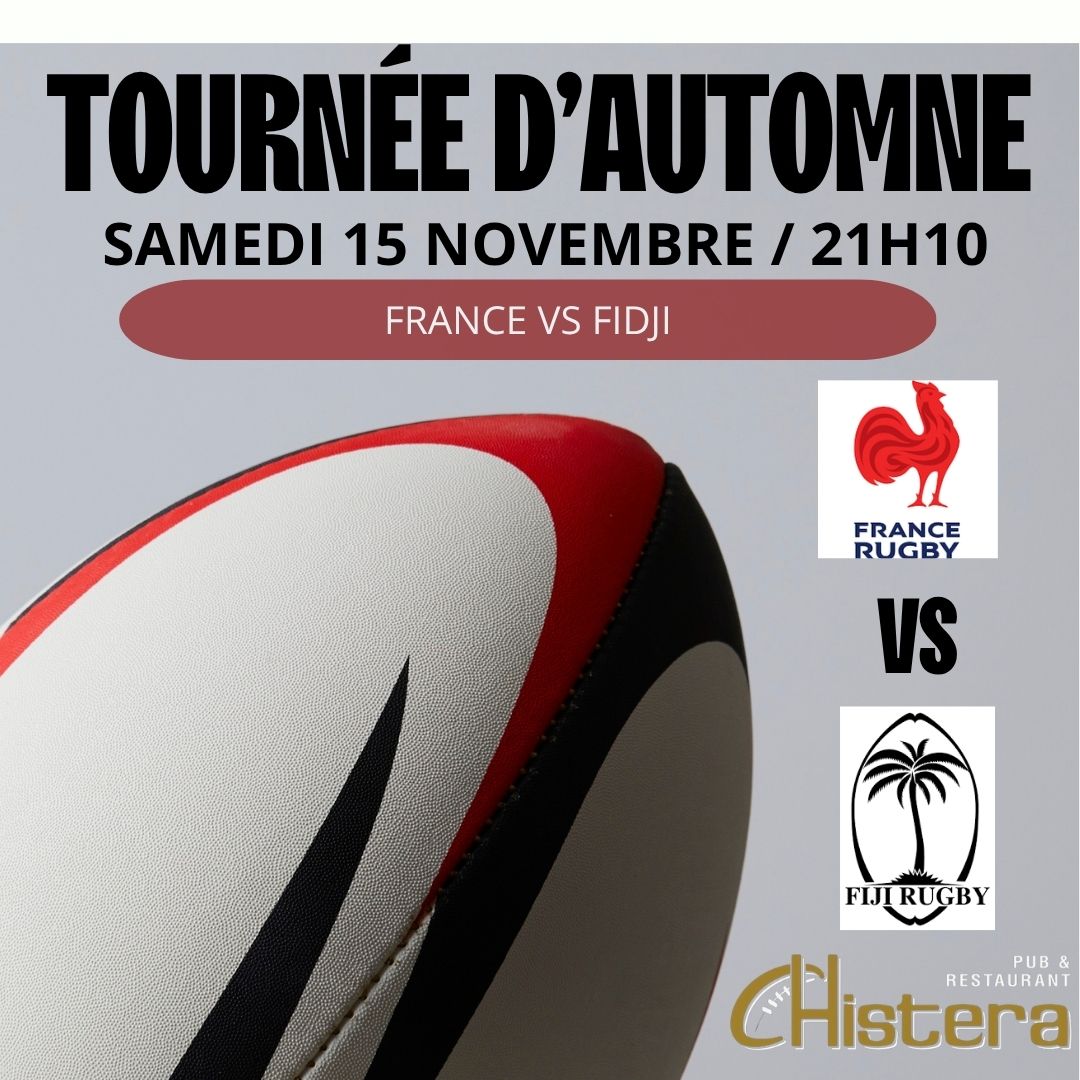 tournée d'automne match france vs fidji samedi 15 novembre