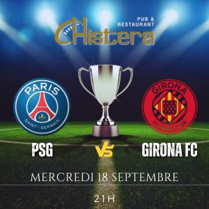 diffusion de la ligue des champions avec le match psg vs girona fc 
