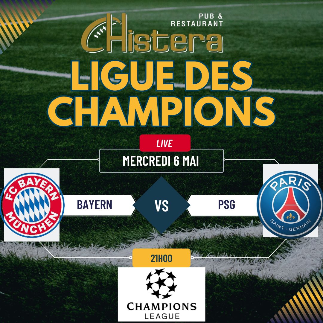 la chistera diffusera le match retour de demi finale de ligue des champions psg vs bayern a la chistera